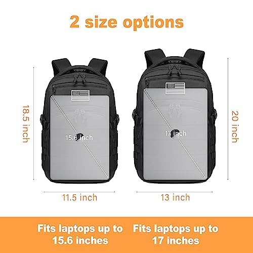 Wotony Military tactical backpack, backpack for men black small tactical assault bag