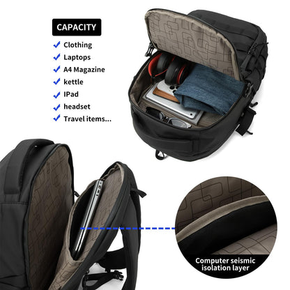 Wotony Military tactical backpack, backpack for men black small tactical assault bag