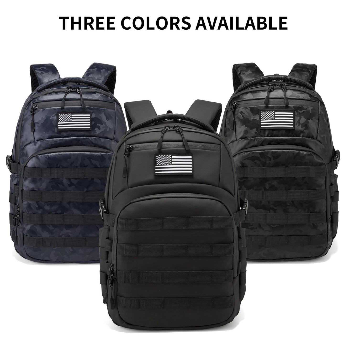 Wotony Military tactical backpack, backpack for men black small tactical assault bag