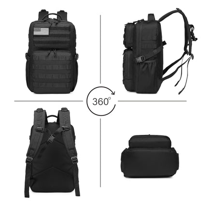 Military Tactical Backpack for Men Waterproof Daypack 3 Day Assault Pack Molle Bag with Water Bottle Holder