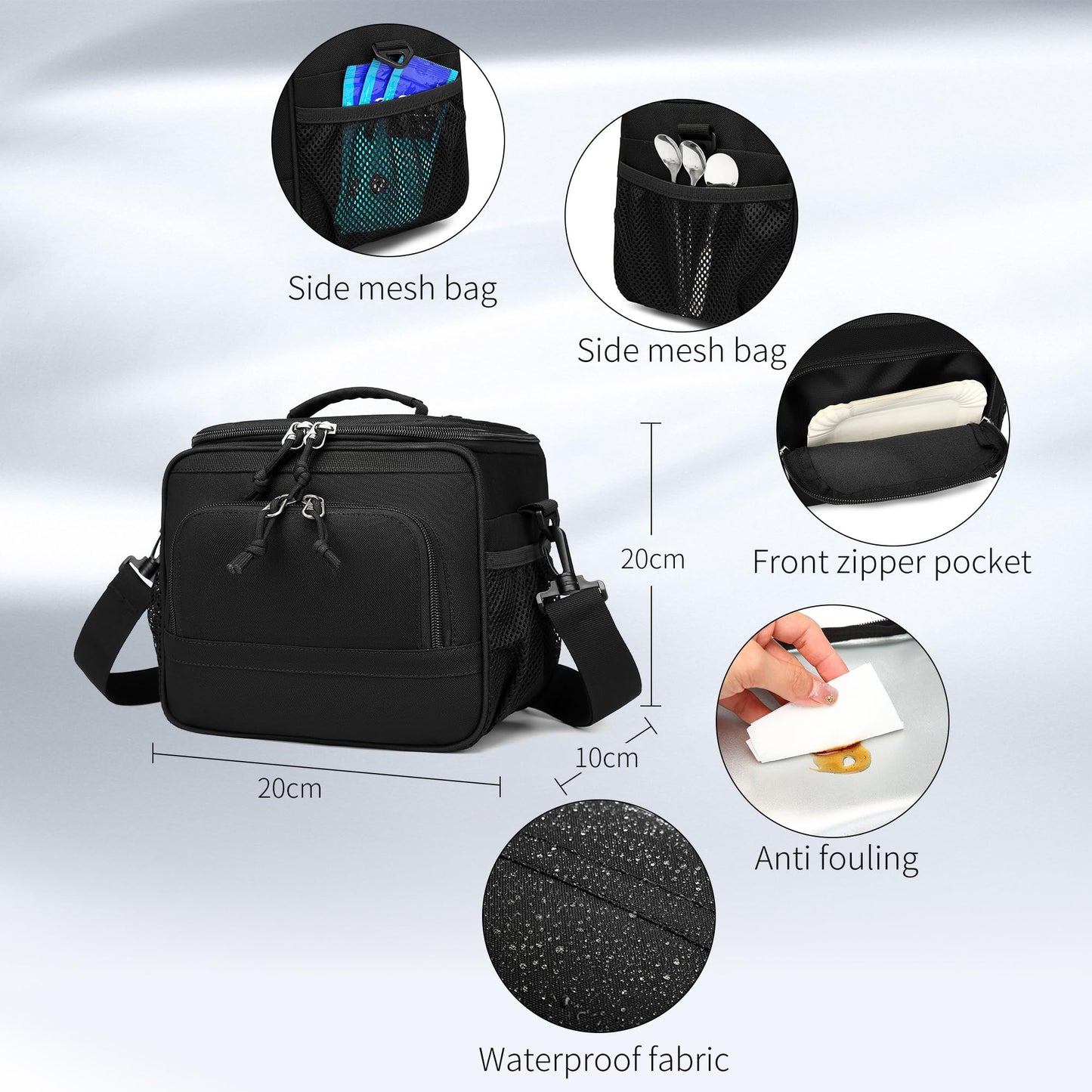 Wotony Military tactical backpack, backpack for men black small tactical assault bag