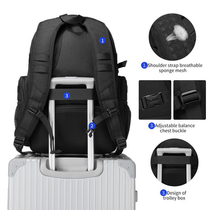 Wotony Military tactical backpack, backpack for men black small tactical assault bag