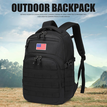 Wotony Military tactical backpack, backpack for men black small tactical assault bag