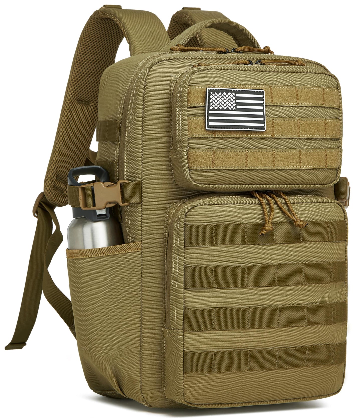 Military Tactical Backpack for Men Waterproof Daypack 3 Day Assault Pack Molle Bag with Water Bottle Holder