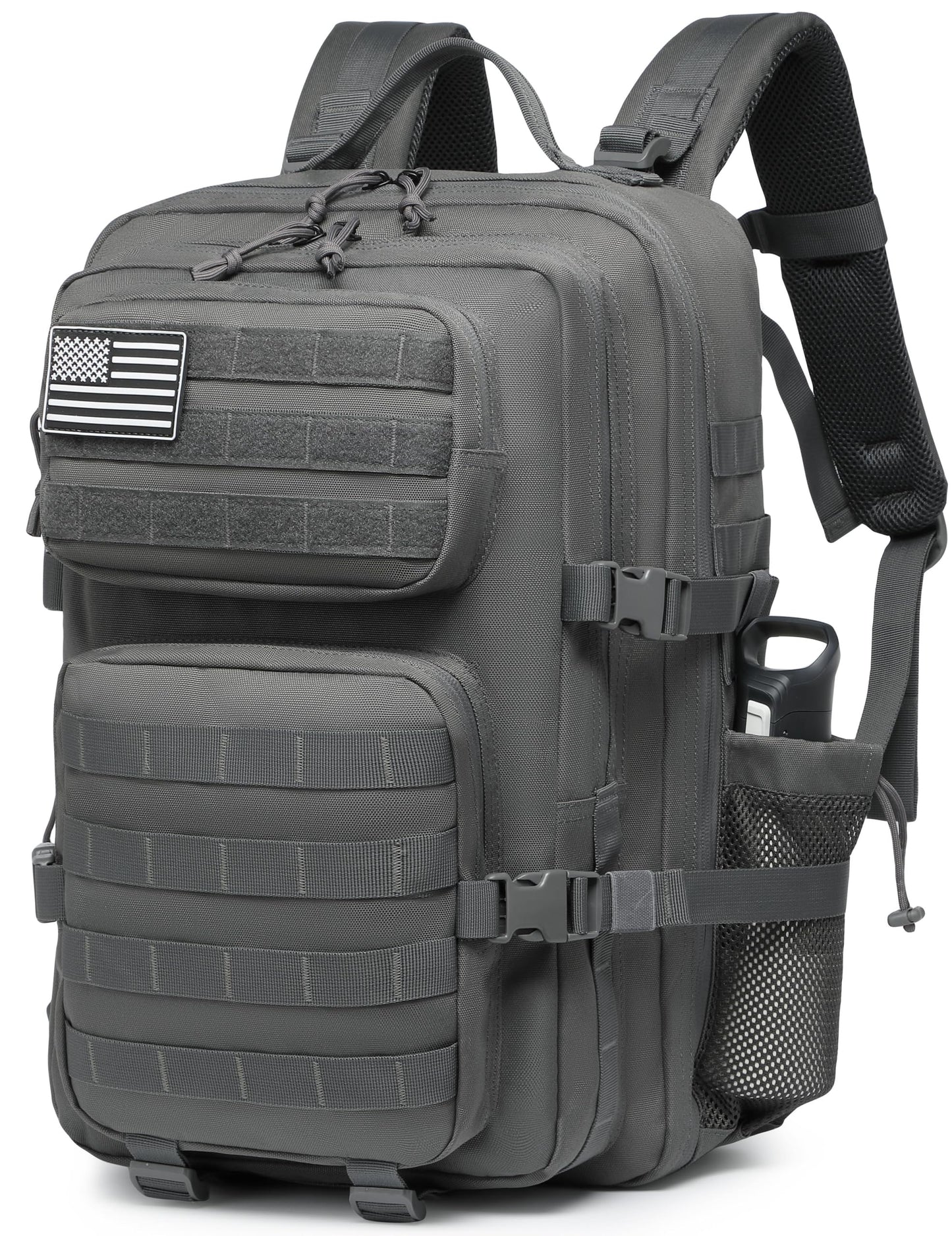 Military Tactical Backpack for Men Waterproof Daypack 3 Day Assault Pack Molle Bag with Water Bottle Holder
