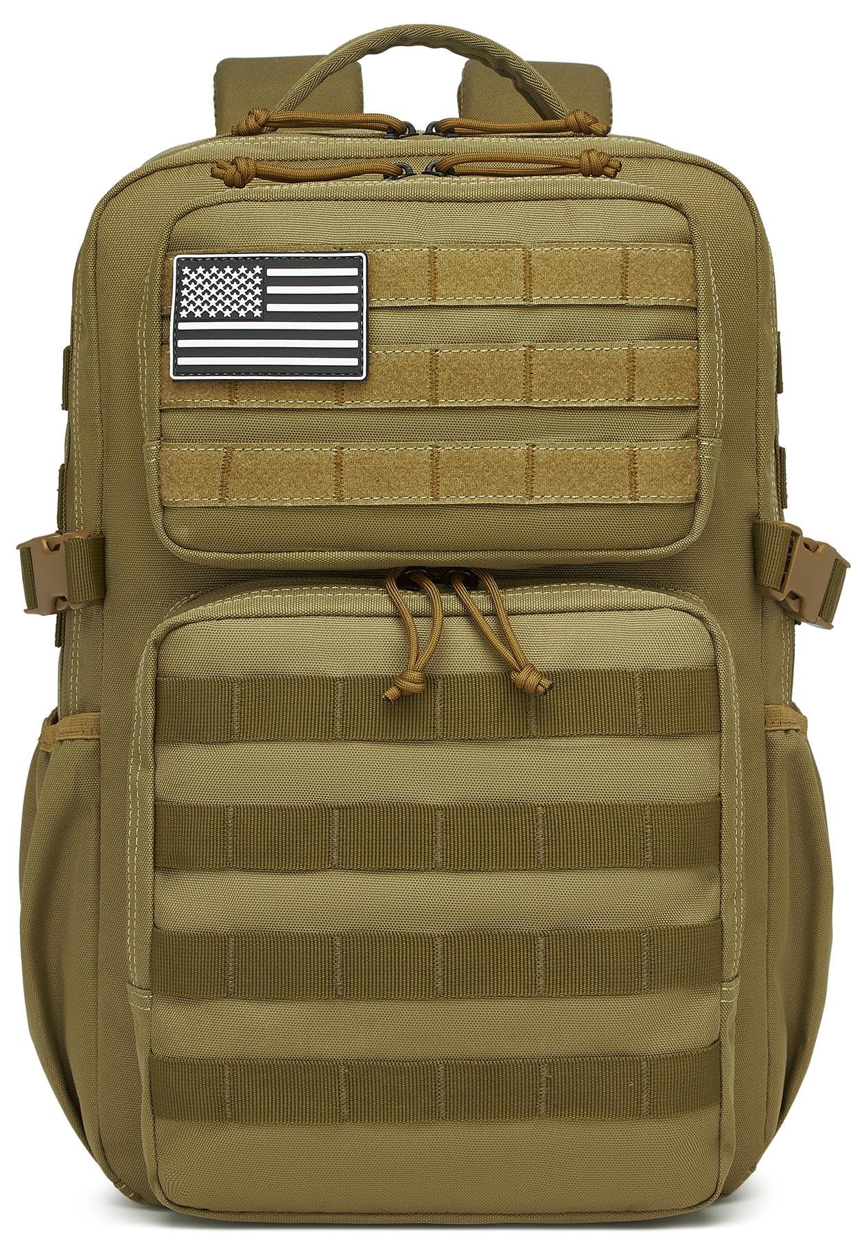 Military Tactical Backpack for Men Waterproof Daypack 3 Day Assault Pack Molle Bag with Water Bottle Holder