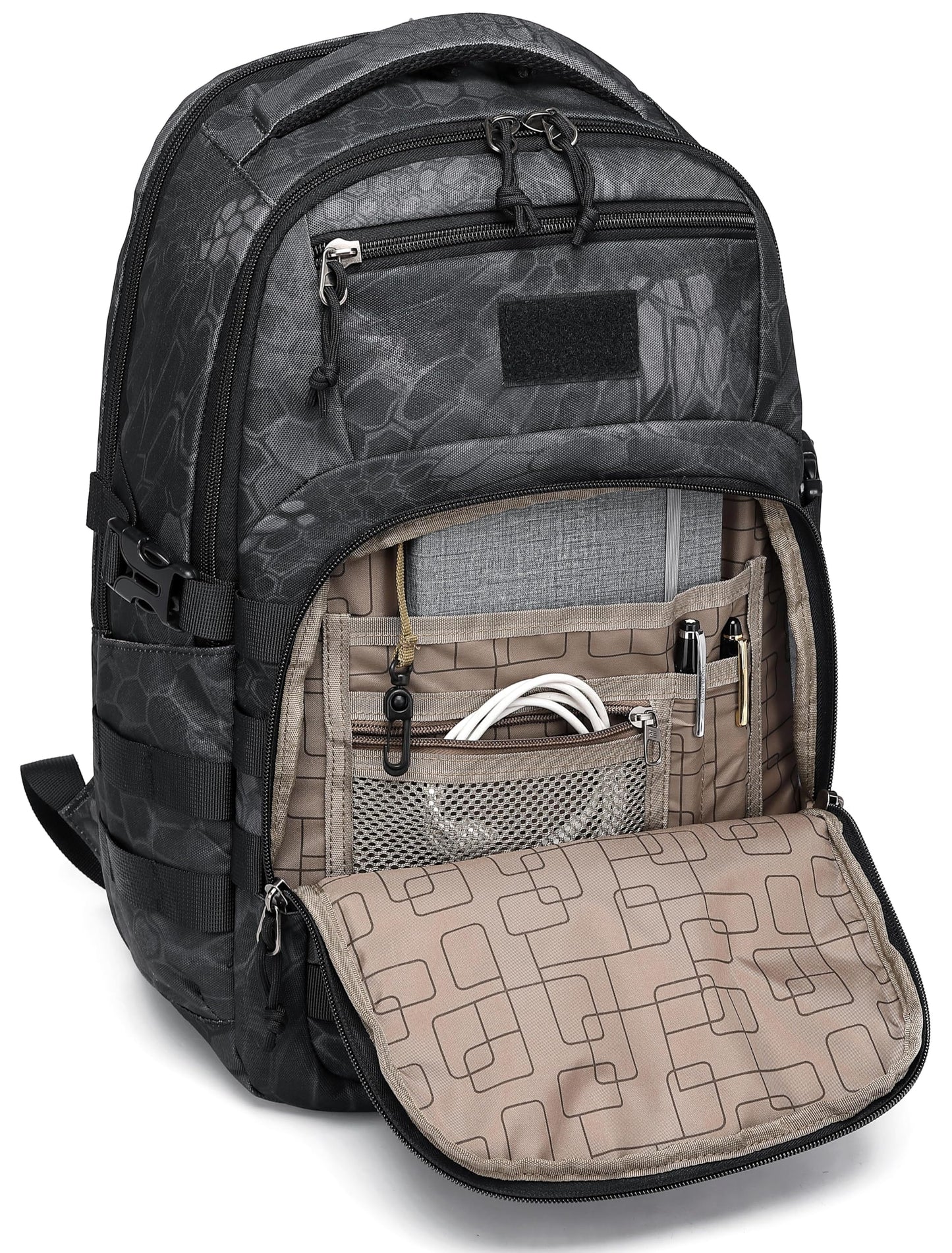 Wotony Military tactical backpack, backpack for men black small tactical assault bag